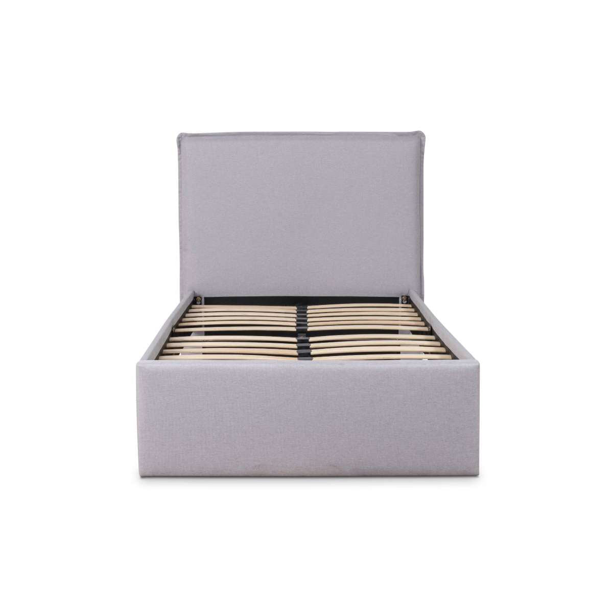 Peyton King Single Bed - Light Grey