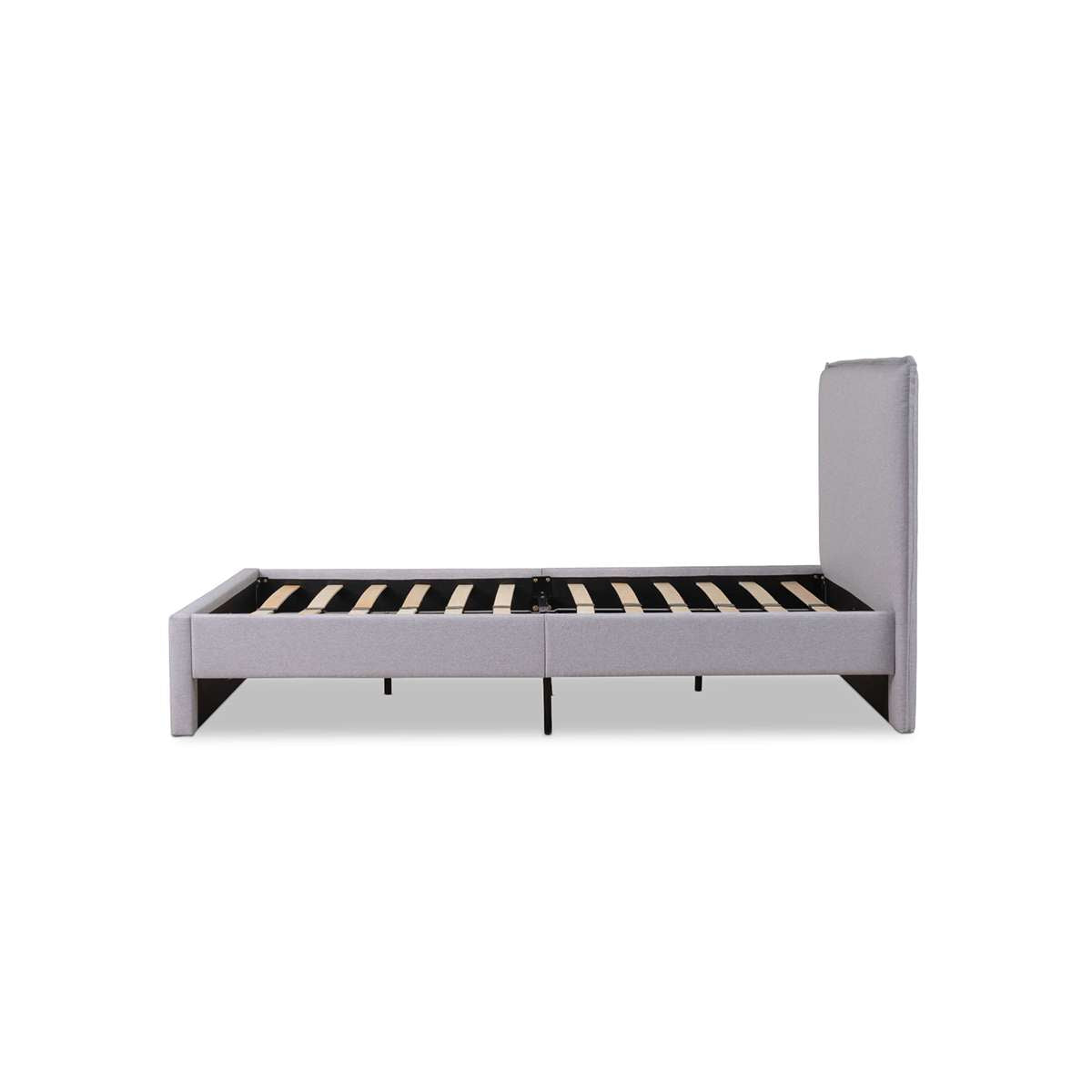 Peyton King Single Bed - Light Grey