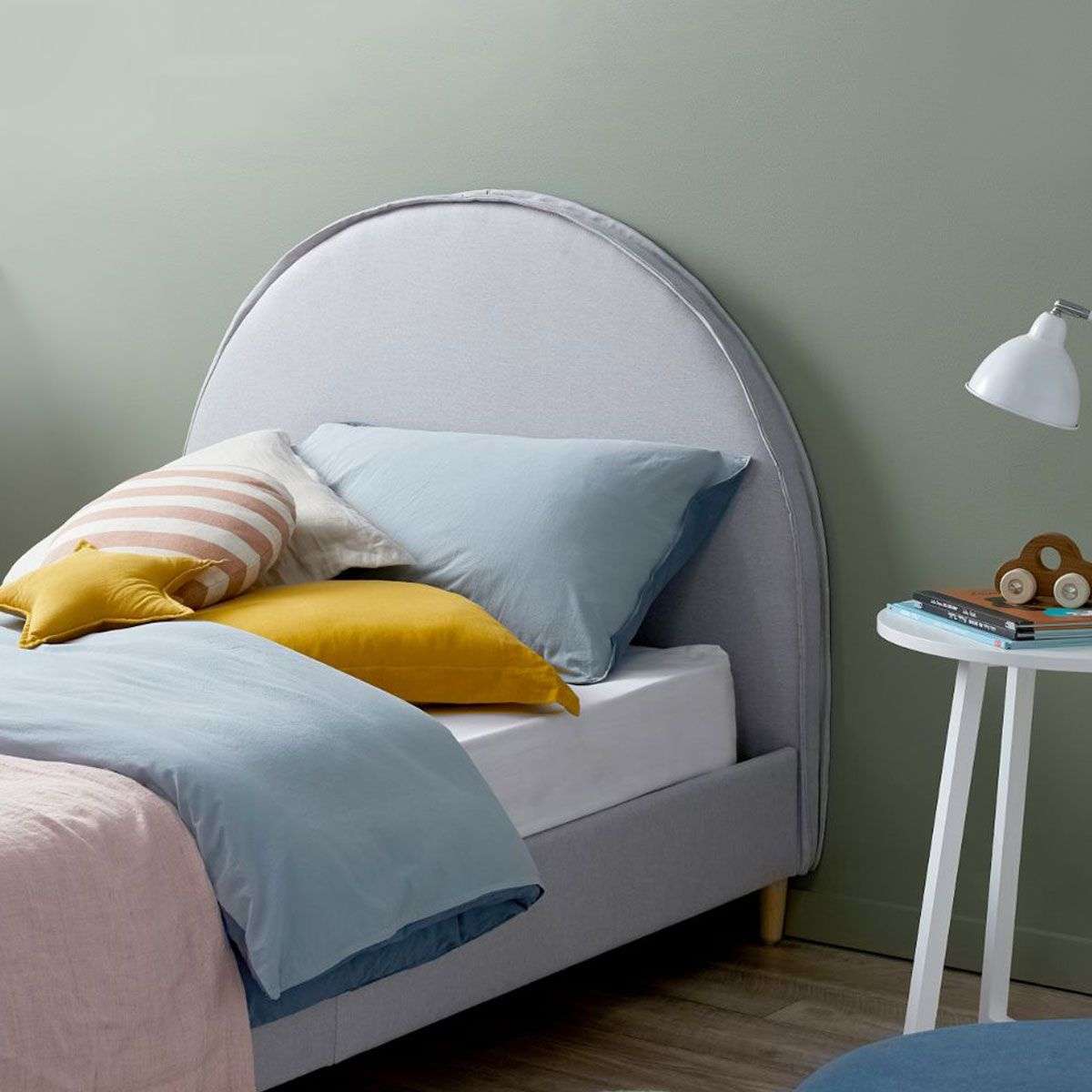 Imogen Single Bed - Light Grey