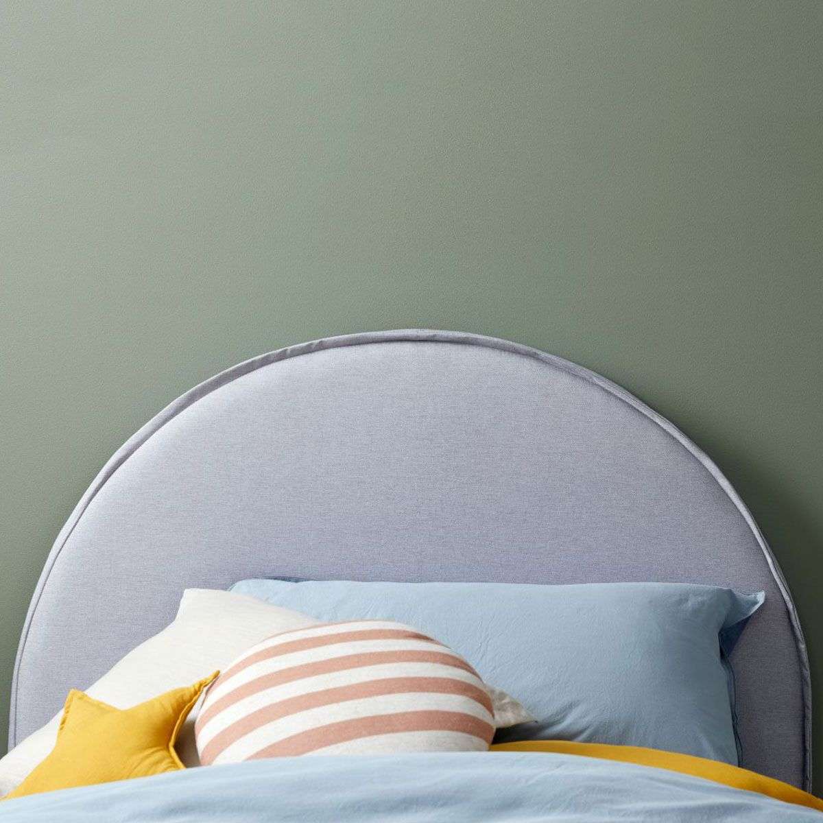Imogen King Single Bed - Light Grey