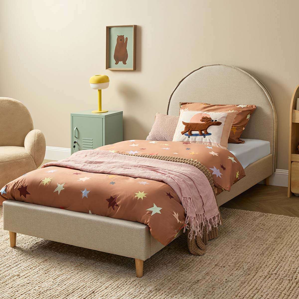 Imogen Single Bed - Natural