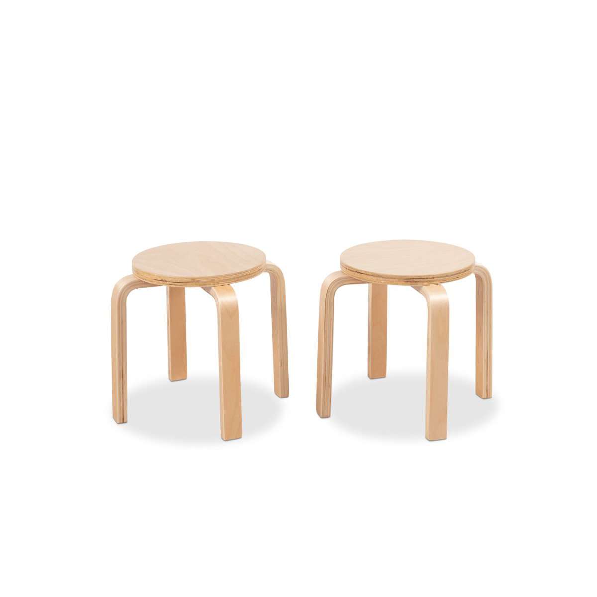 Mocka Hudson Kids Stool Natural Set of 2 Kids Furniture