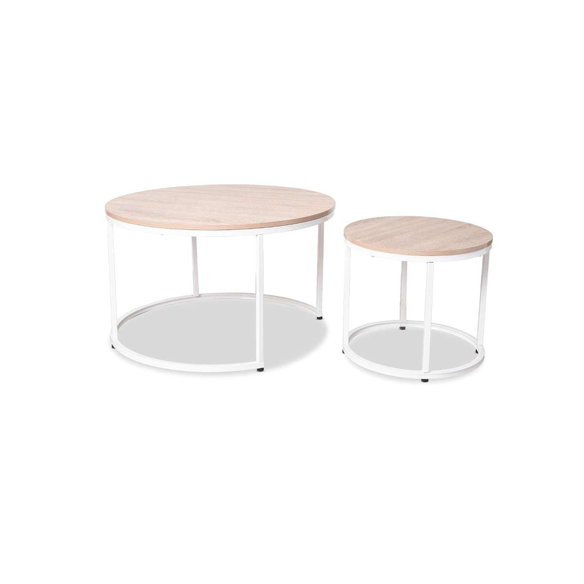 Vigo Nesting Coffee Tables White Home Furniture