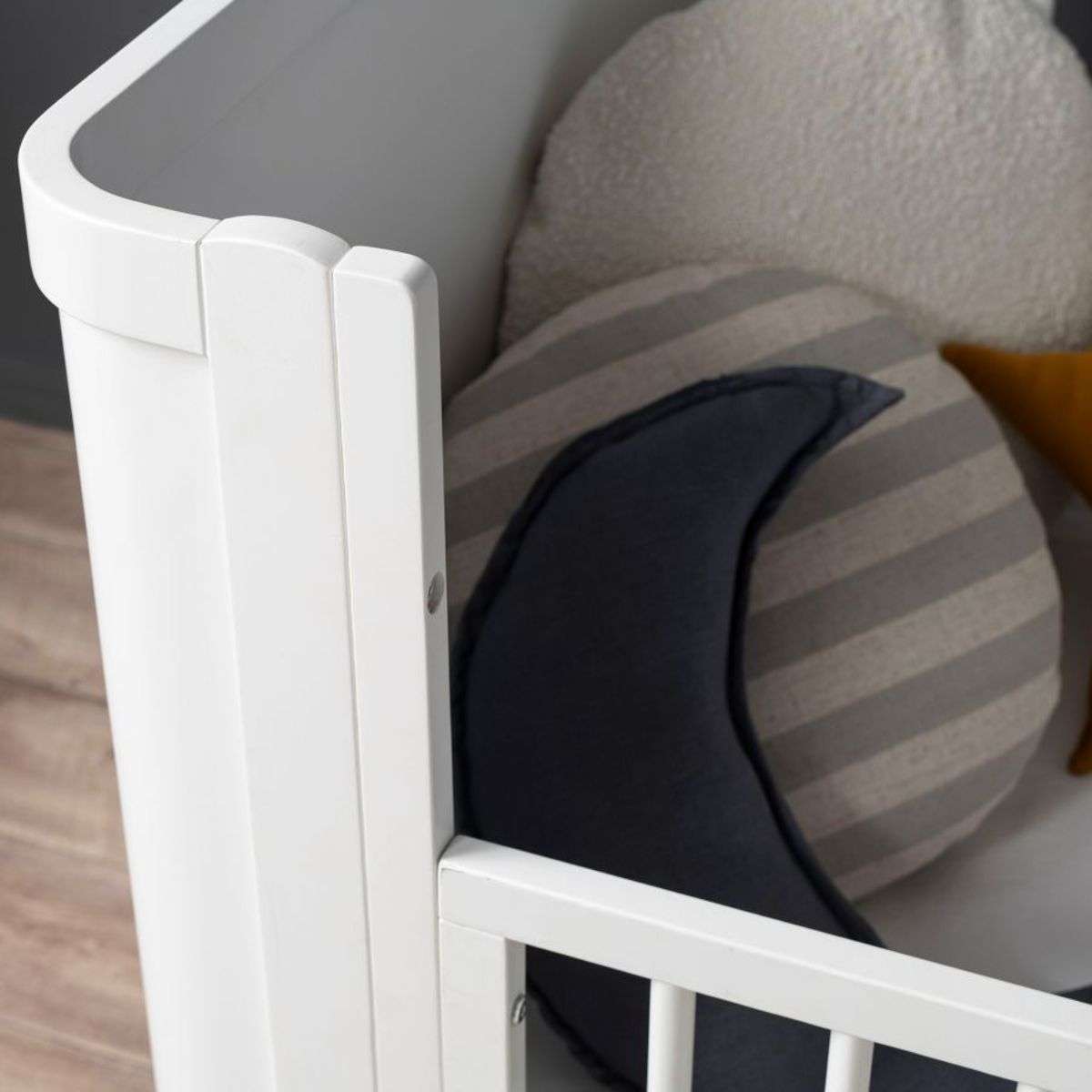 Orlando Cot Toddler Bed Half Frame - White - Mocka Australia