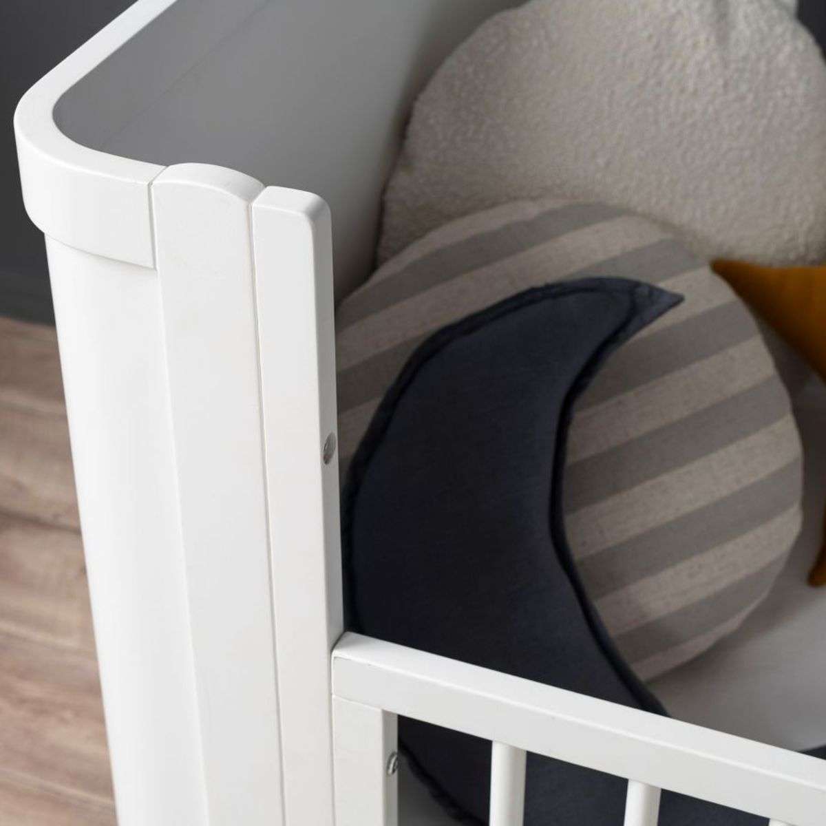 Orlando Cot Toddler Bed Half Frame - White