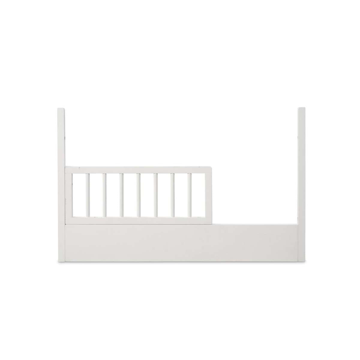 Orlando Cot Toddler Bed Half Frame - White