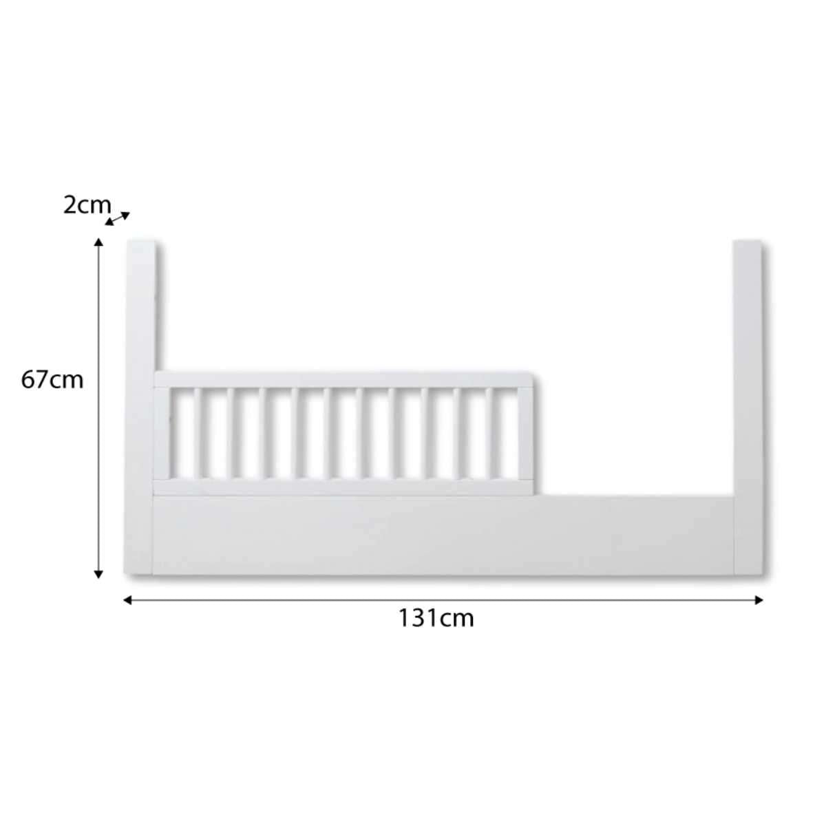 Aspen White 3-in-1 Cot Conversion Bundle
