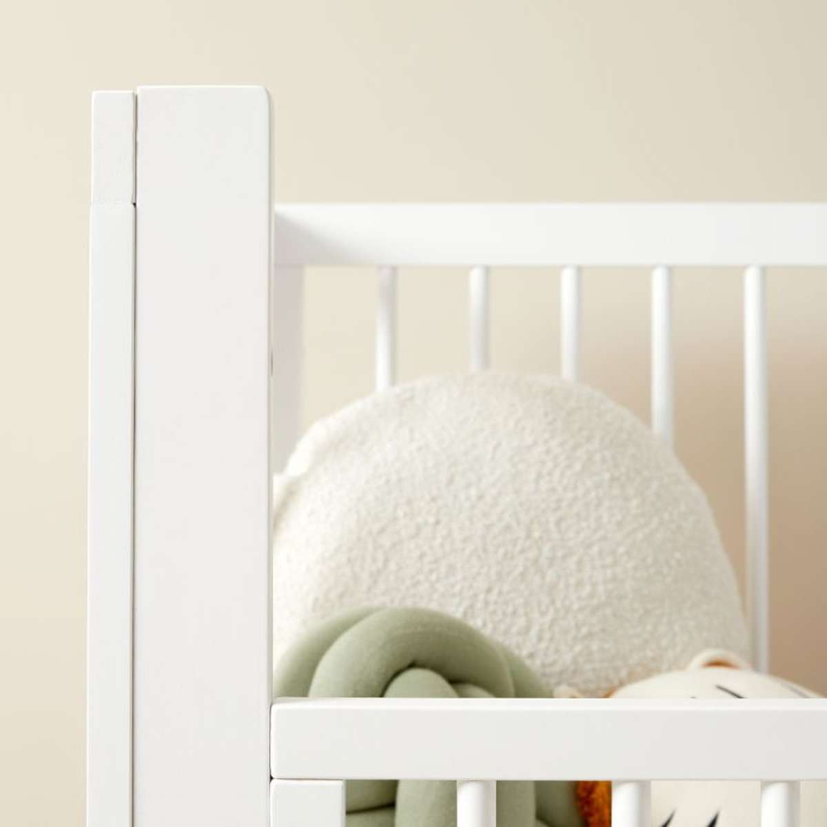 Aspen Cot Toddler Bed Half Frame - White