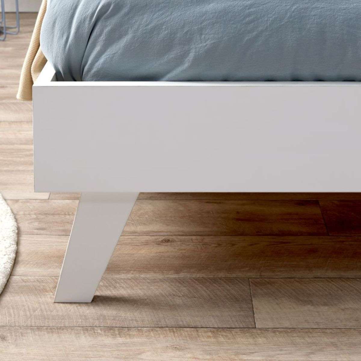 Soren King Single Bed - White