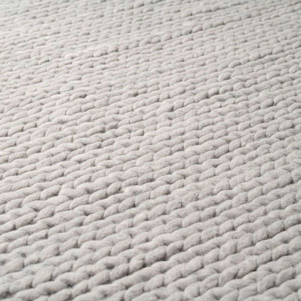 Charlotte Braided Wool Blend Rug - Large - Grey