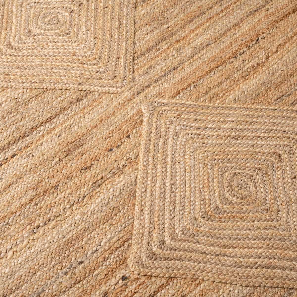 Mia Diamond Jute Rug - Large - Natural