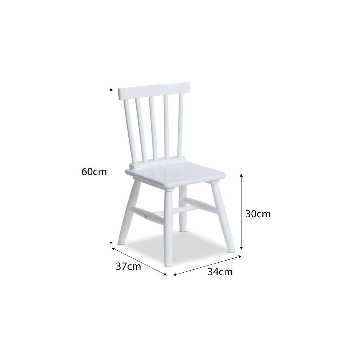 Annie Kids Chair - White