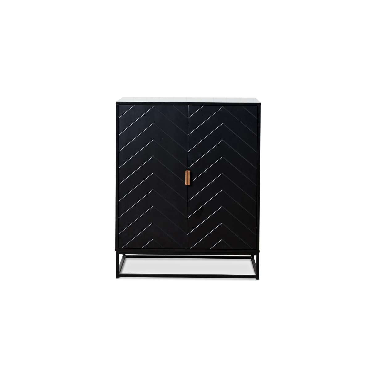 Inca Two Door Cabinet - Black