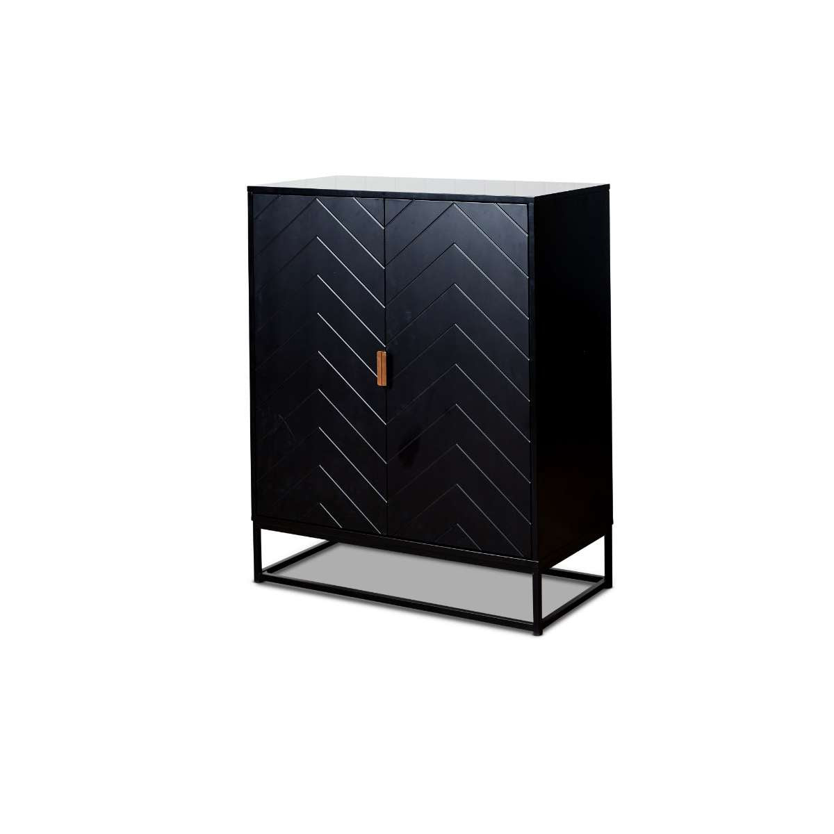 Inca Two Door Cabinet - Black