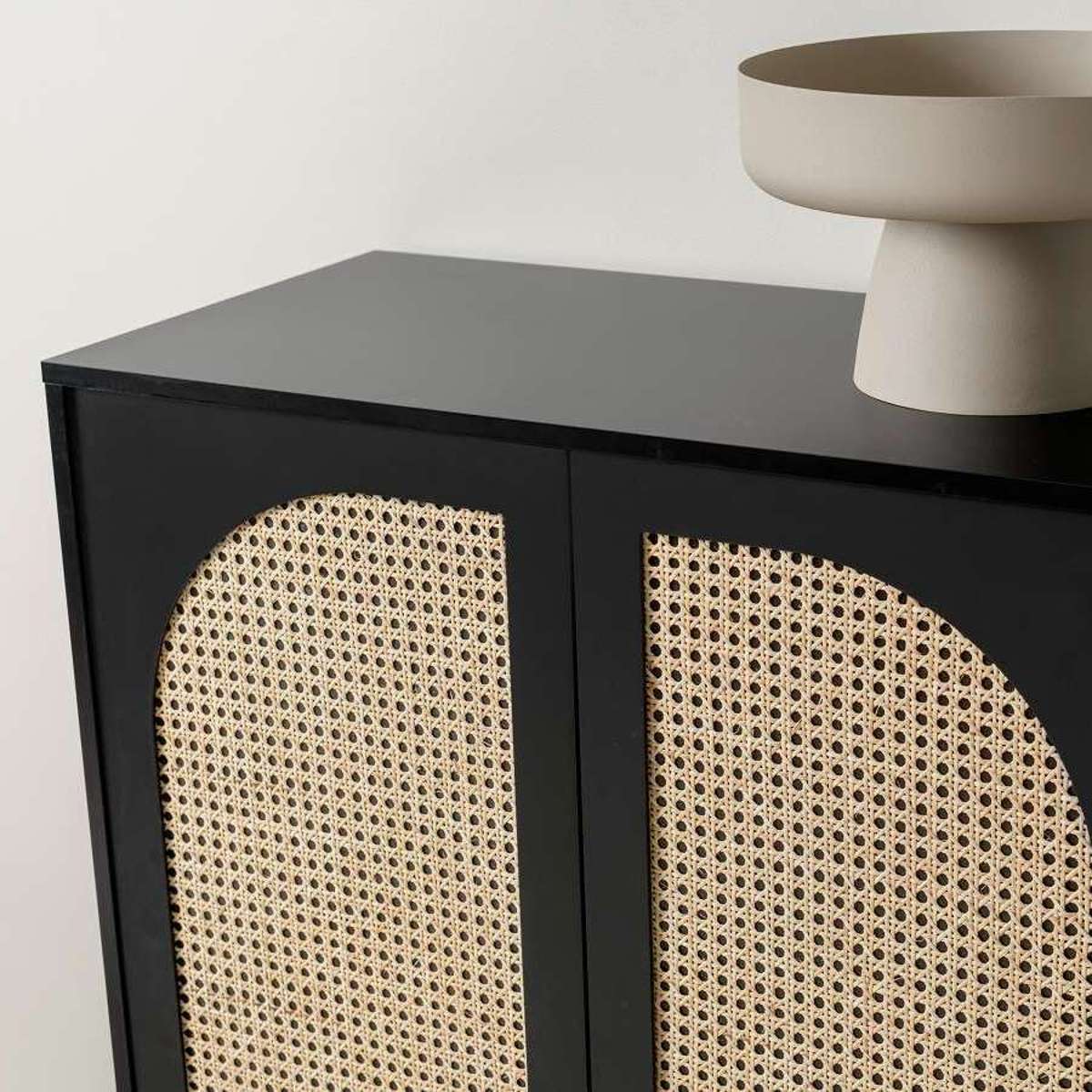 Claremont Two Door Cabinet - Black - Mocka Australia
