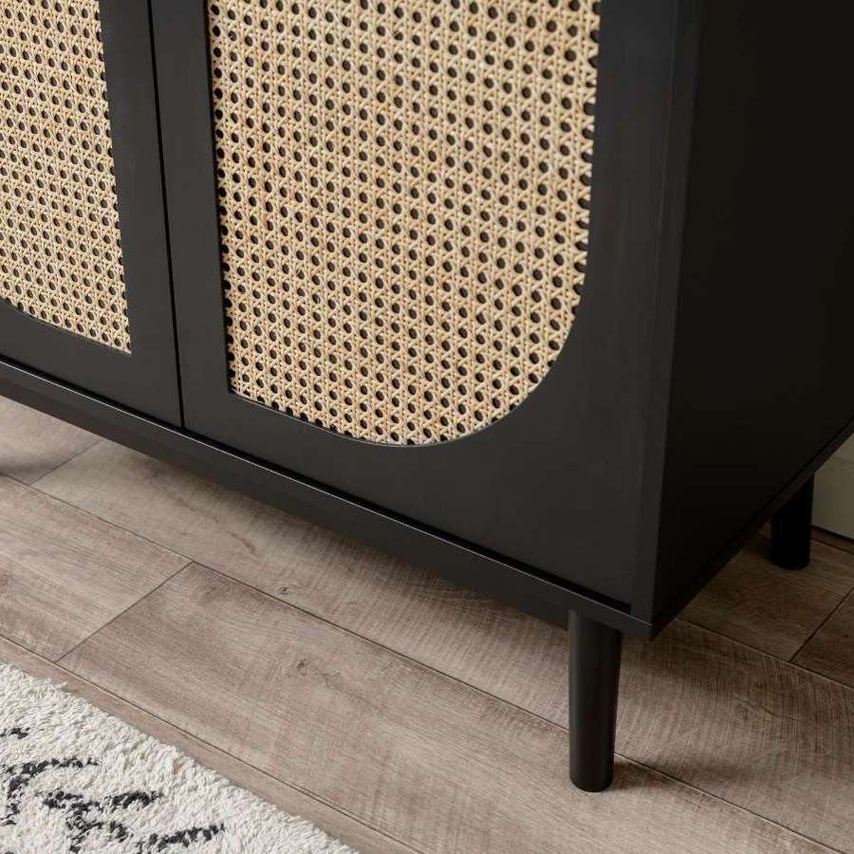 Claremont Two Door Cabinet - Black - Mocka Australia