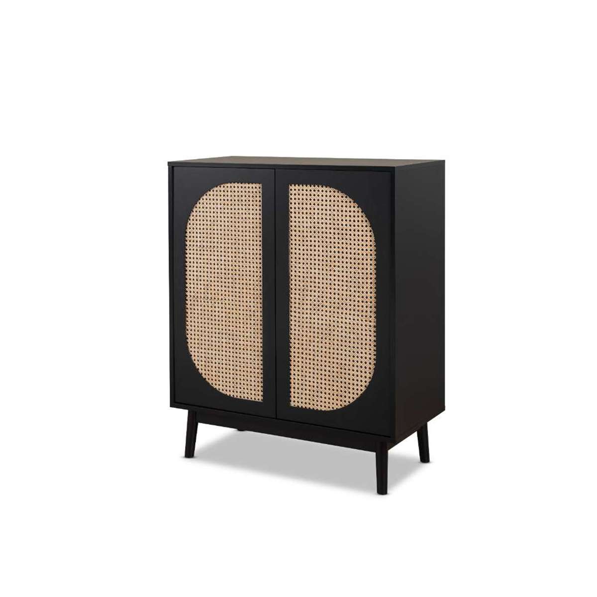 Claremont Two Door Cabinet - Black - Mocka Australia