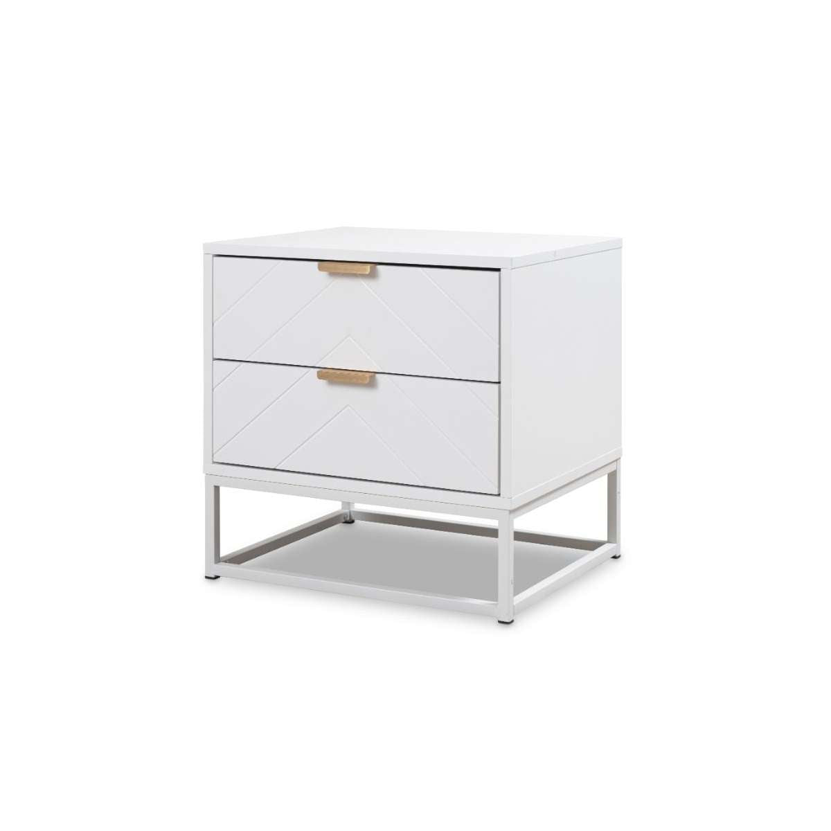 Inca Bedside Table - White