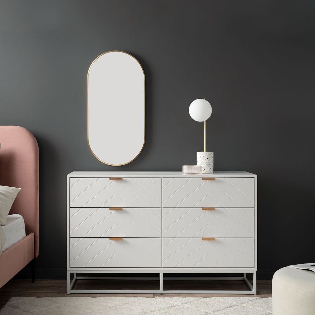 Inca Six Drawers - White - Mocka Australia