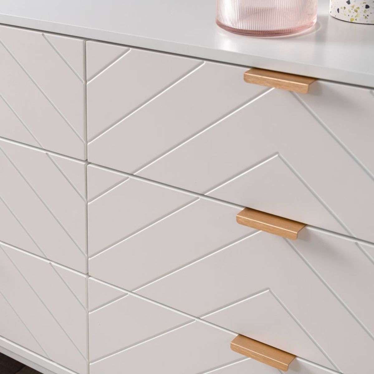 Inca Six Drawers - White - Mocka Australia