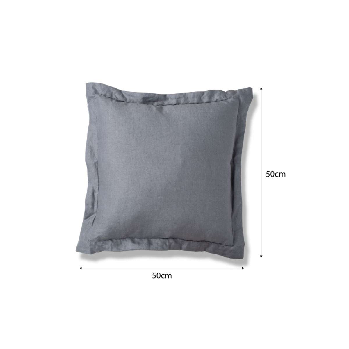 Mocka Linen Cushion - Petrol Blue