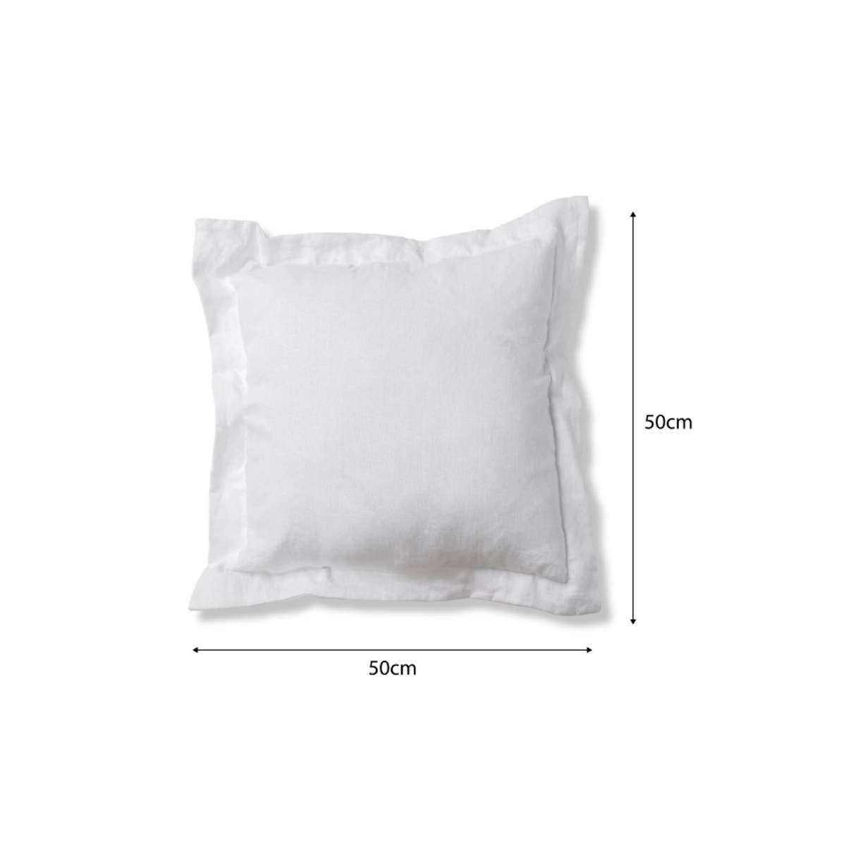 Mocka Linen Cushion - White