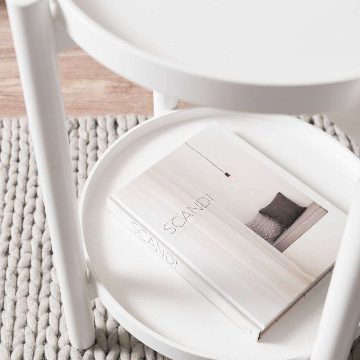 Olwyn Side Table - White