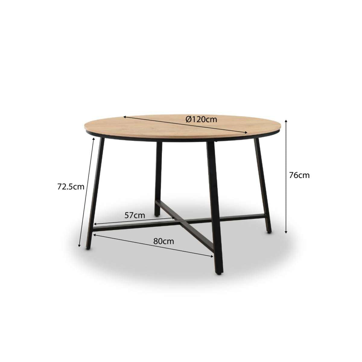 Reese 4 Seater Dining Table - Black