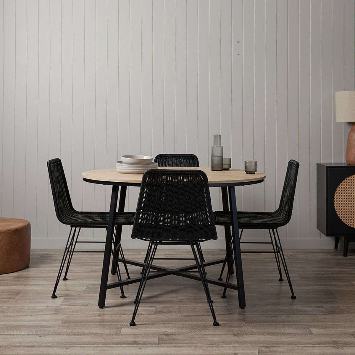 Xavier Dining Chair - Set of 2 - Black - Mocka Australia