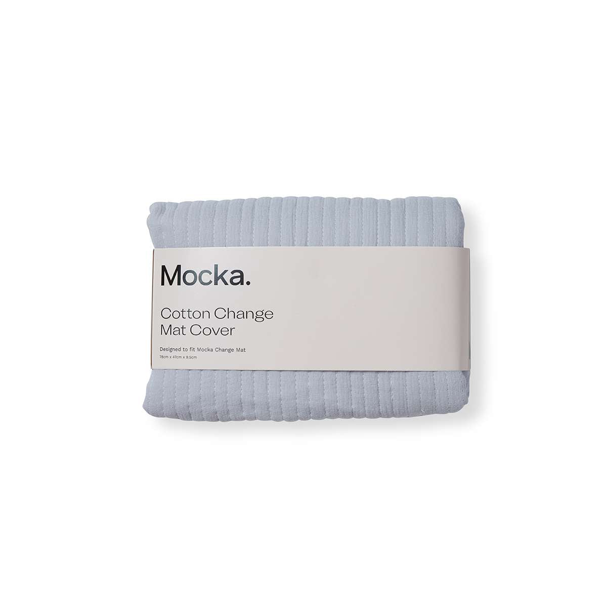 Mocka Cotton Change Mat Cover - Blue