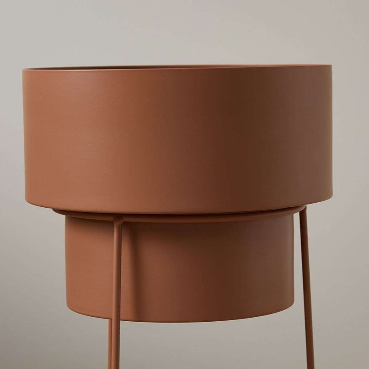 Constance Metal Plant Stand - Terracotta - Short