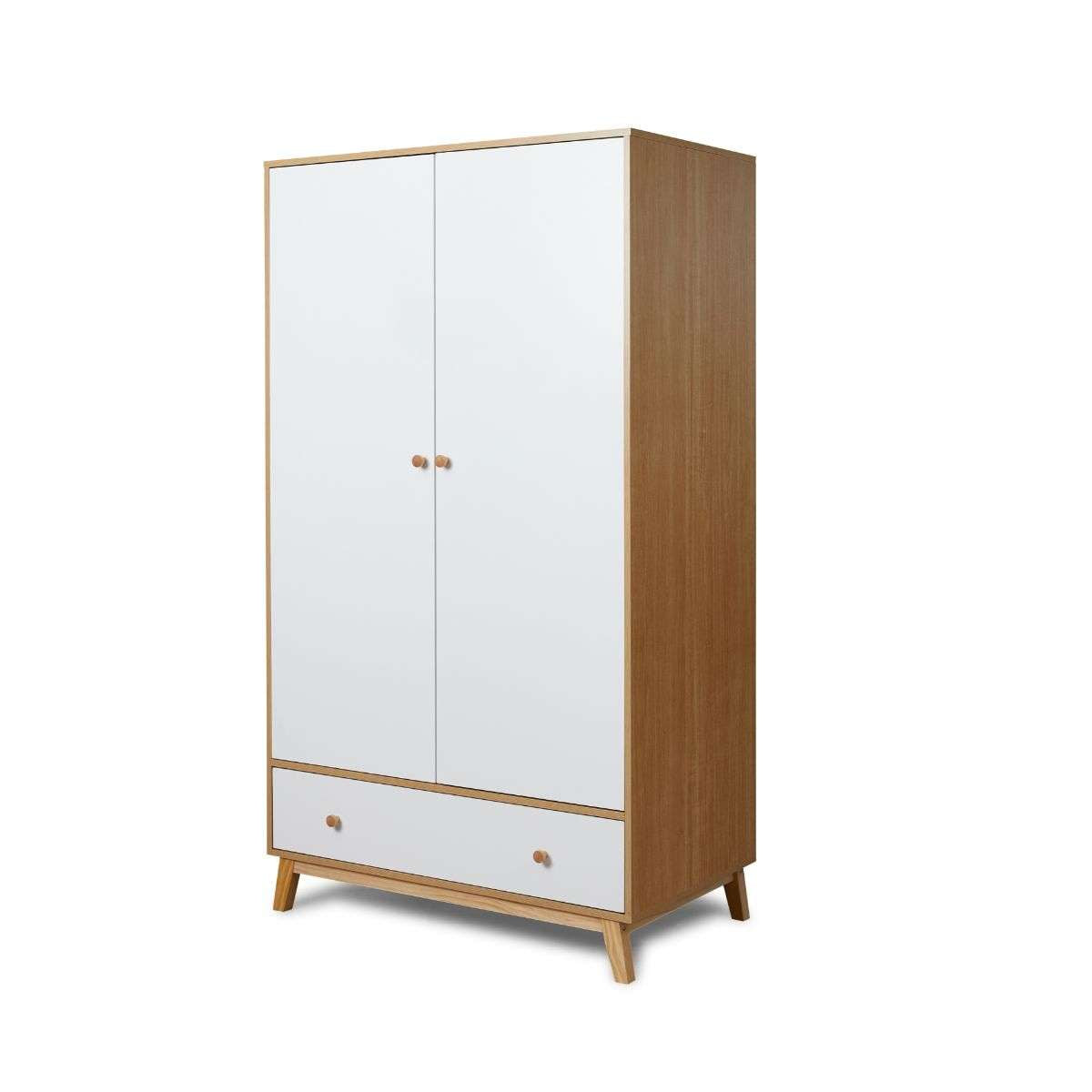 Aspen Wardrobe - White/Natural