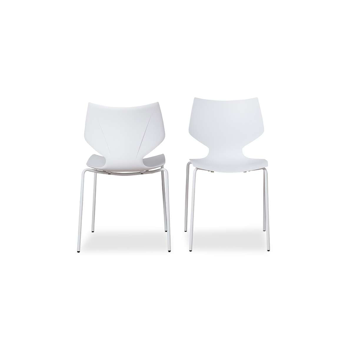 Pia Dining Chair - Set of 2 - White