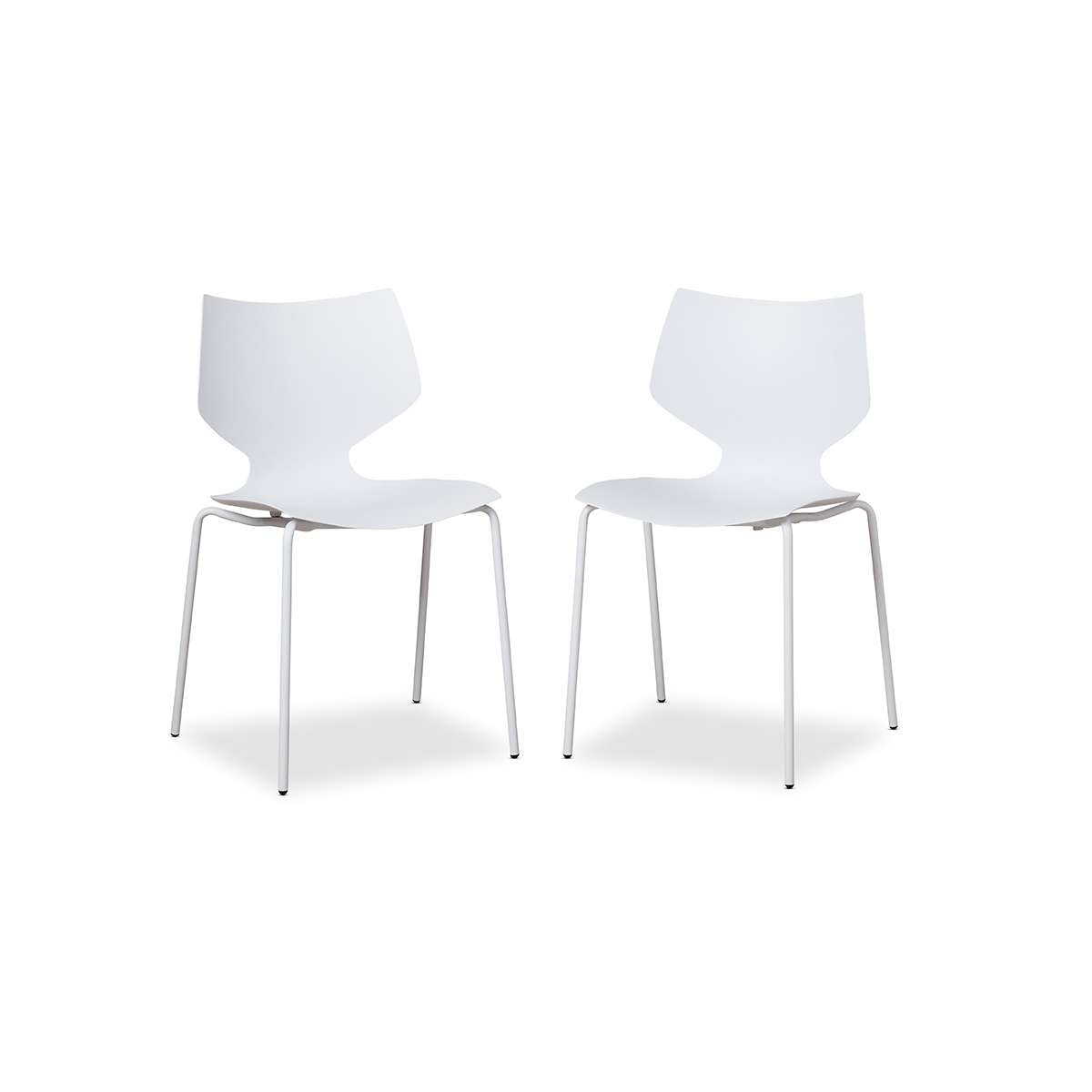 Pia Dining Chair - Set of 2 - White