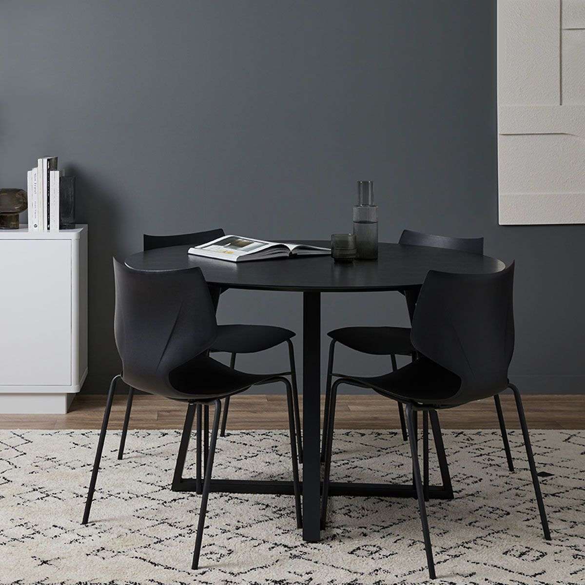 Pia Dining Chair - Set of 2 - Black