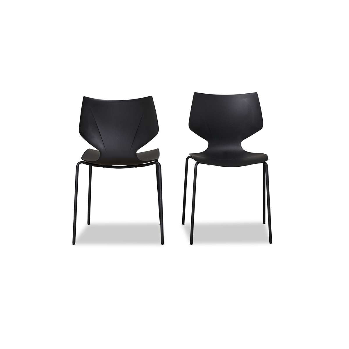 Pia Dining Chair - Set of 2 - Black