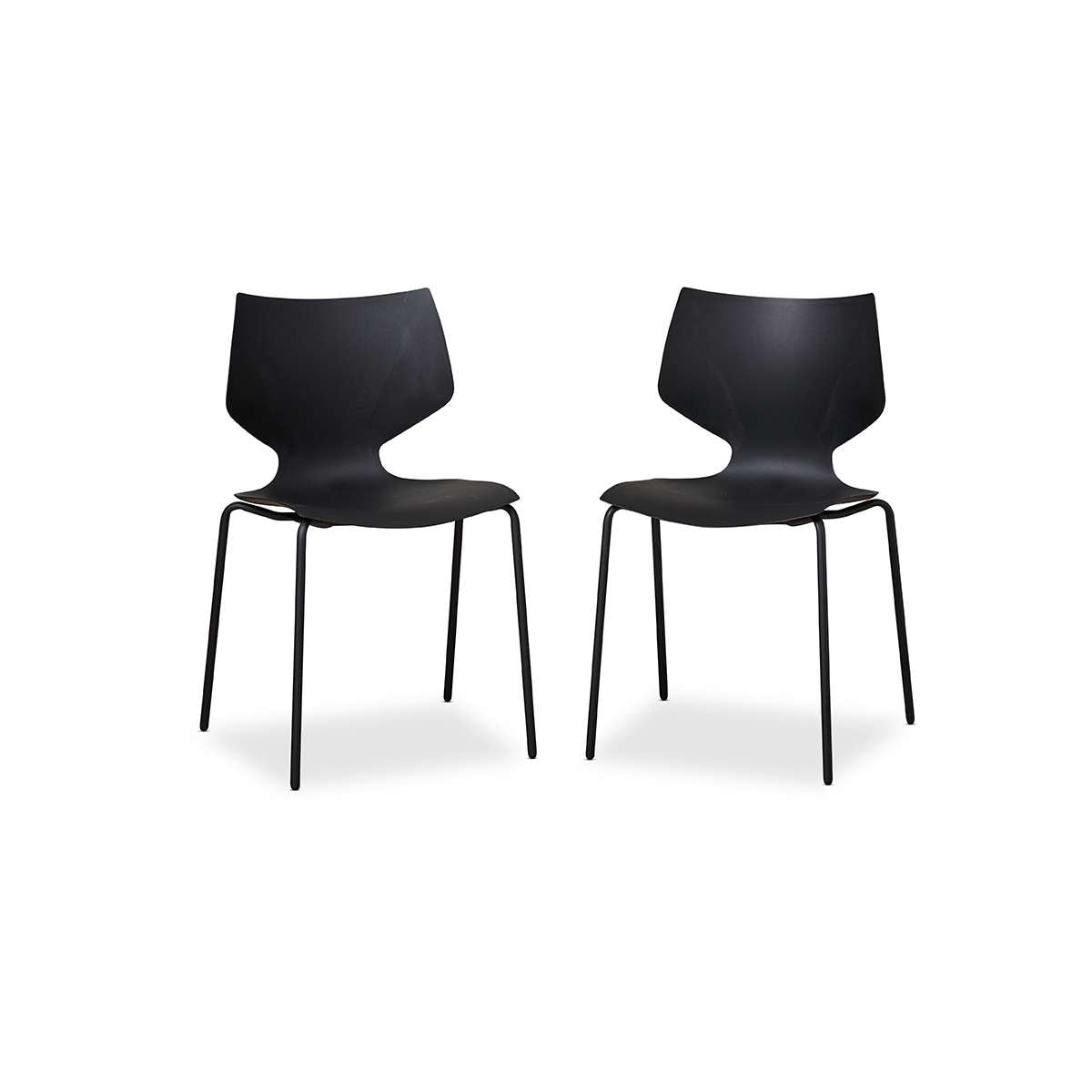 Pia Dining Chair - Set of 2 - Black