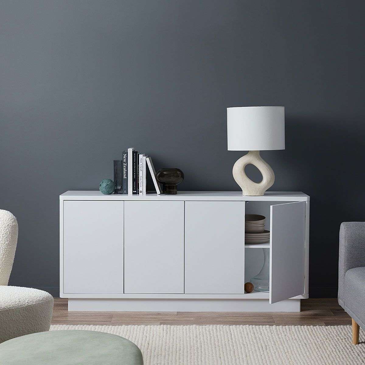 Oslo Buffet - White - Mocka Australia