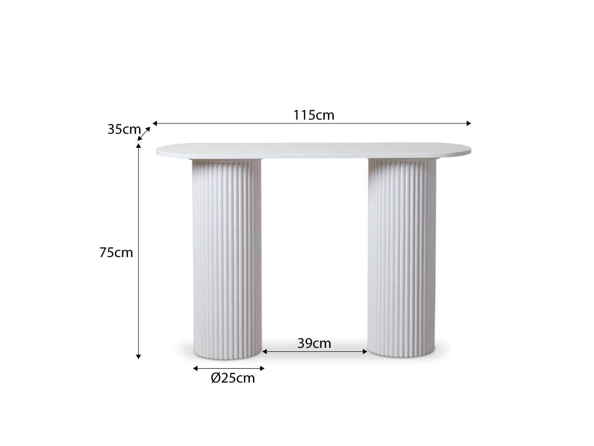 Eve Console Table - White