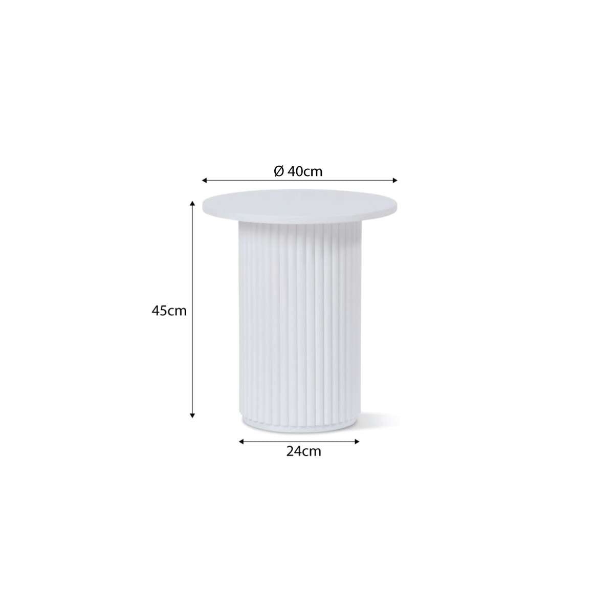 Eve Side Table - White