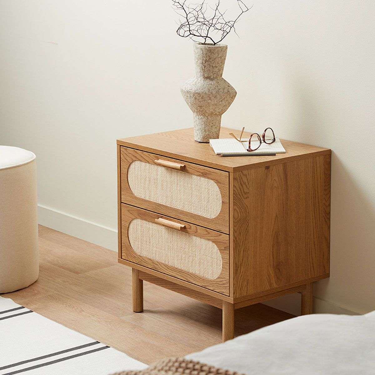 Canyon Two Drawer Bedside Table