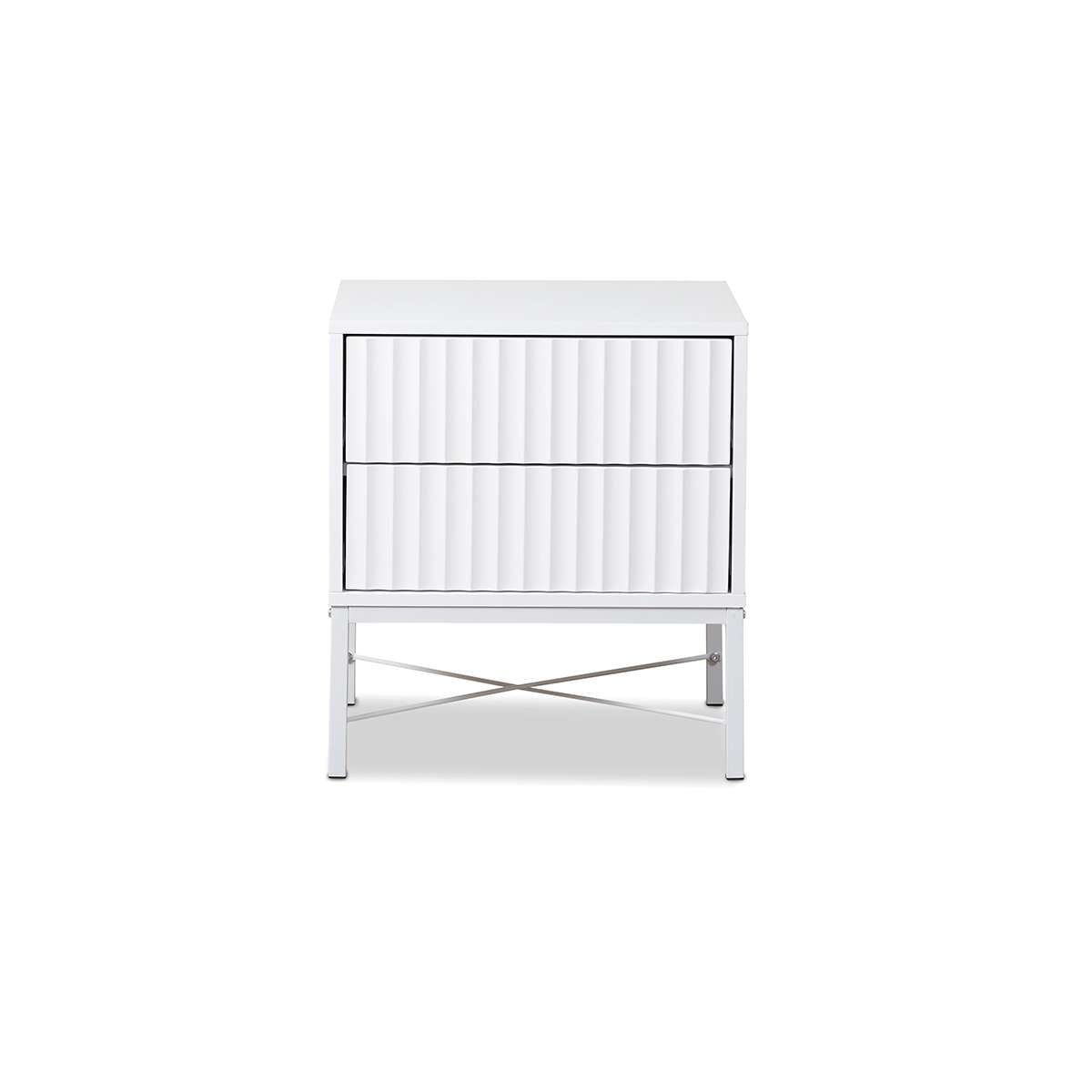 Nyla Bedside Table - White