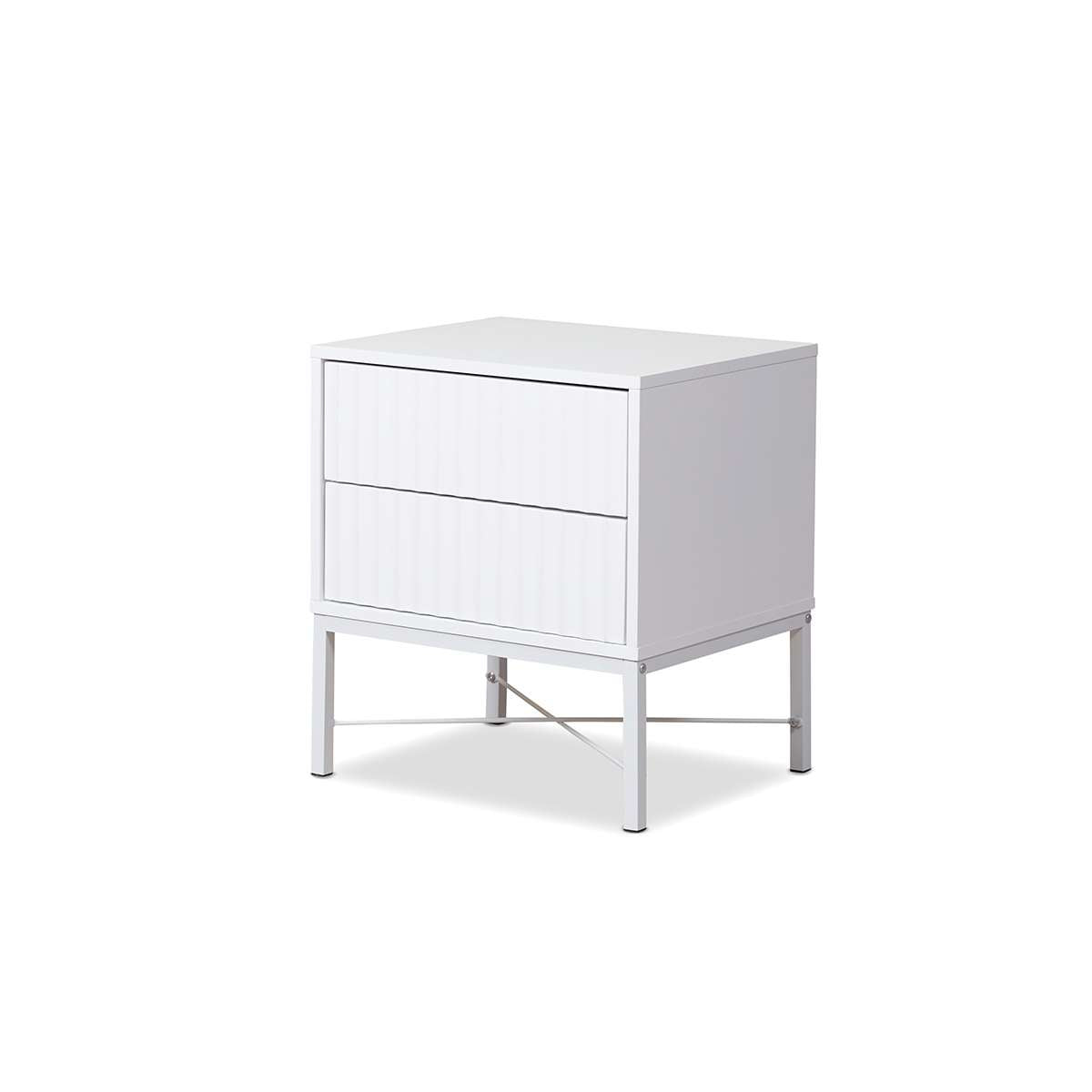 Nyla Bedside Table - White