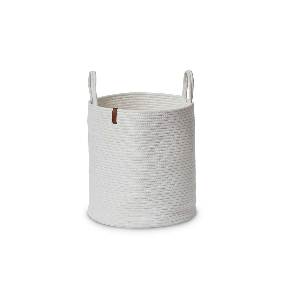 Southampton Cotton Rope Basket - White