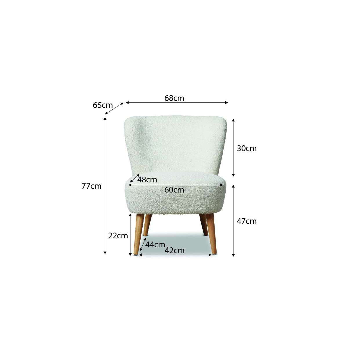 Boucle Occasional Chair | Home Furniture