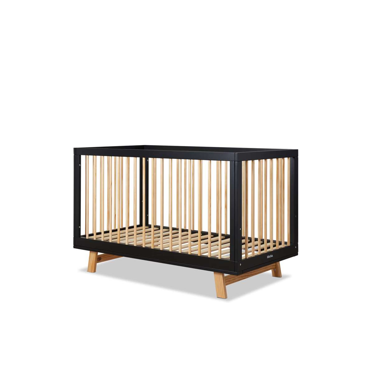 Aspen Classic Cot - Black/Natural - Mocka Australia
