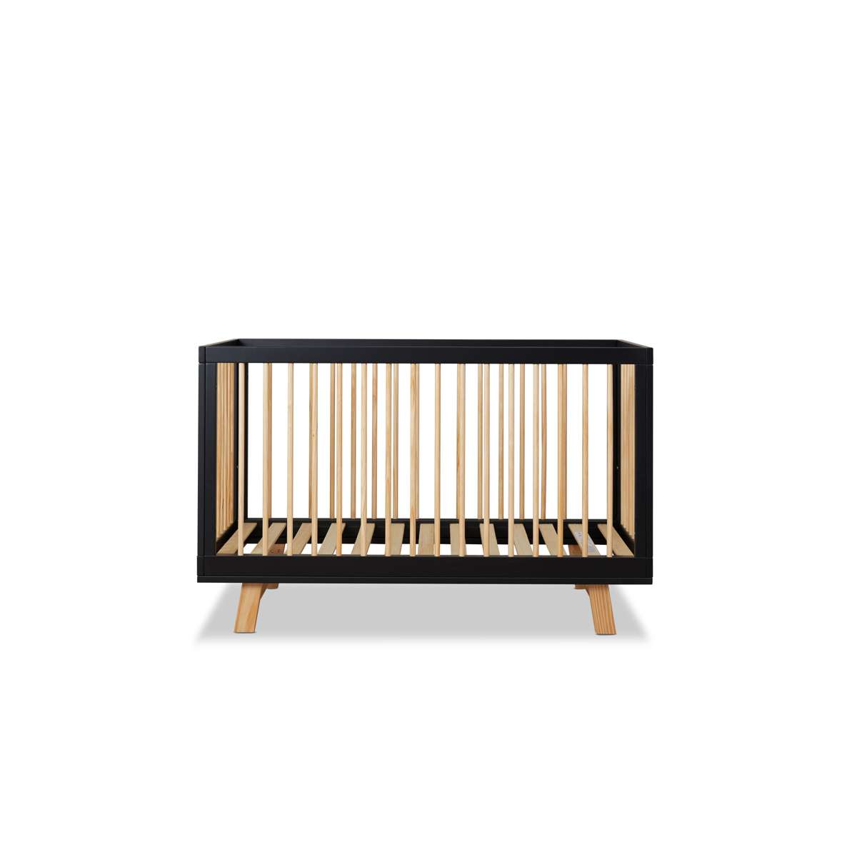 Aspen Classic Cot - Black/Natural - Mocka Australia