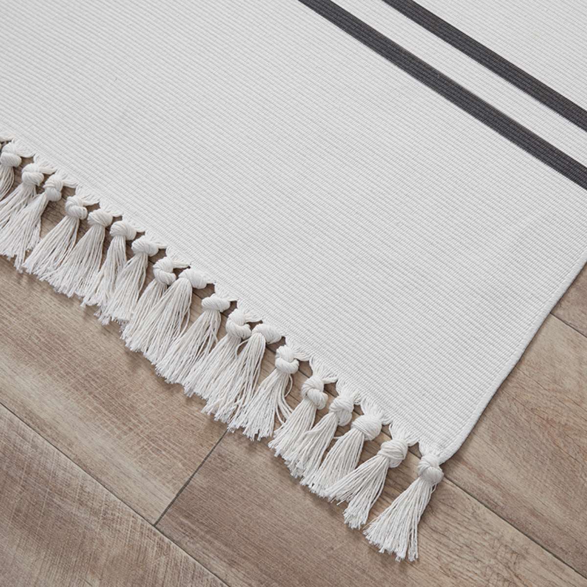 Kobie Cotton Blend Striped Floor Rug - Extra Large - Mocka Australia