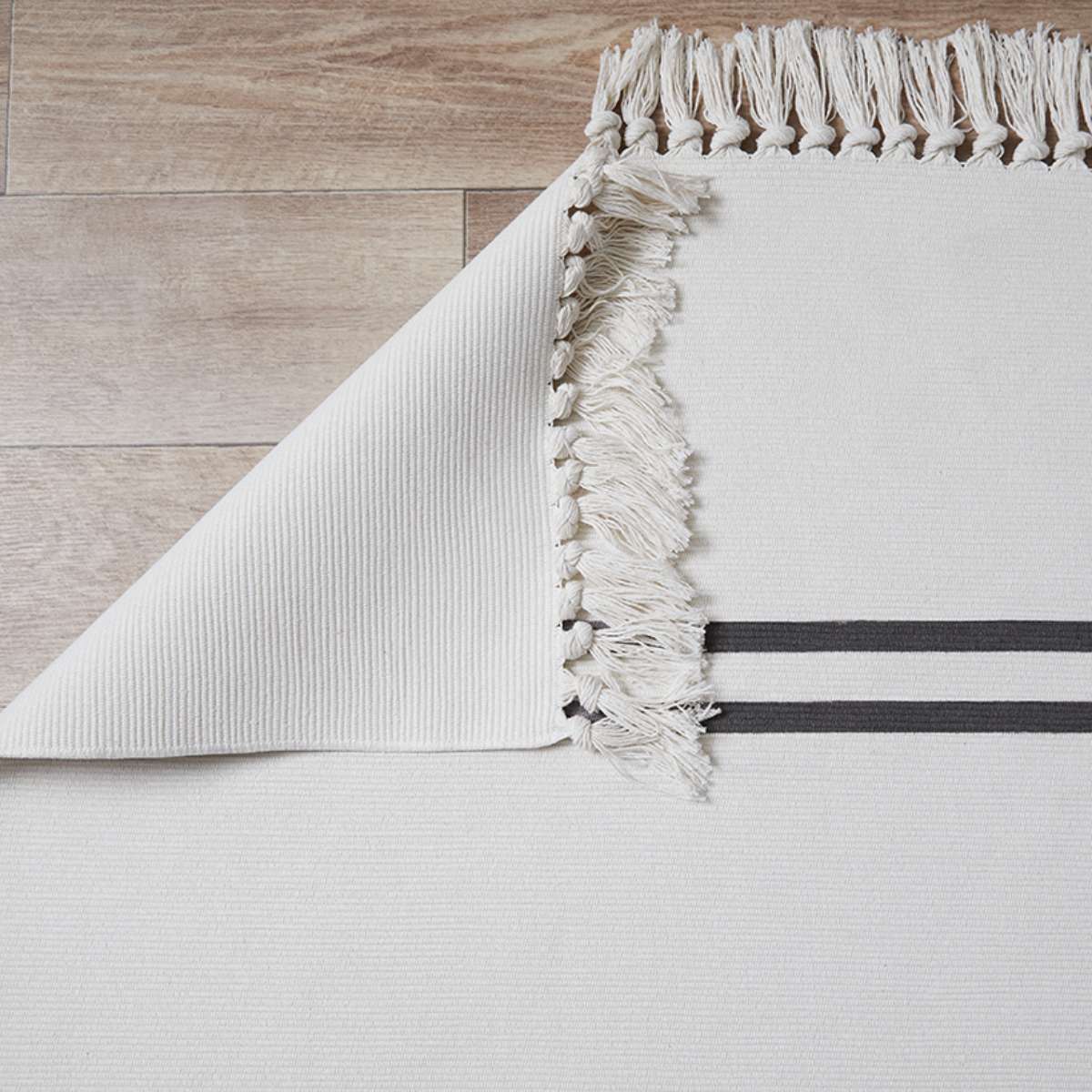 Kobie Cotton Blend Striped Floor Rug - Extra Large - Mocka Australia