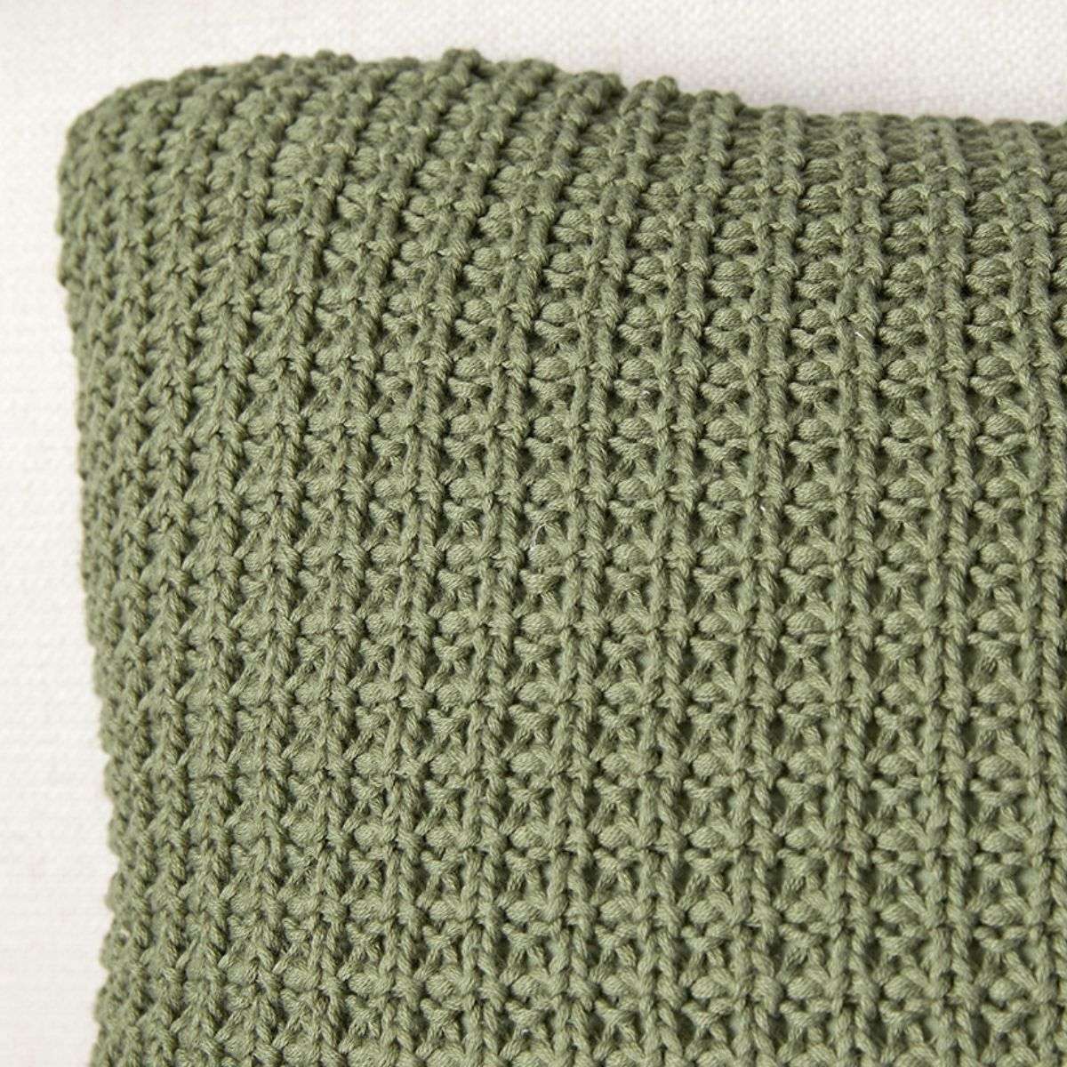 Brennan Knit Cushion Cover - Khaki